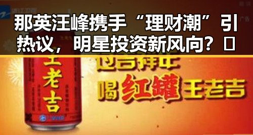 那英汪峰携手“理财潮”引热议,明星投资新风向?✨